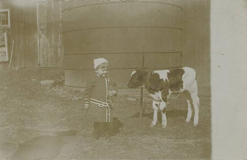 Child with Calf