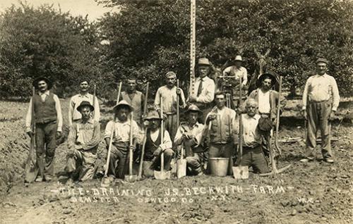 Tile Draining on J.S. Beckwith Farm