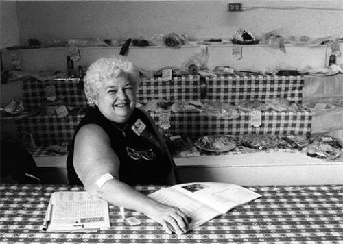 Woman with Baked Goods Display, Otsego County Fair