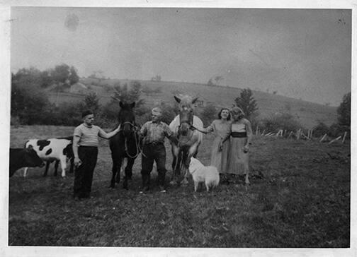Group with Two Horses
