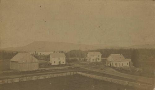 View of Farms Near Speculator Mountain and Lake Pleasant
