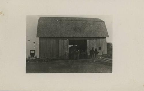 Unloading Hay in a Barn, Herkimer County, NY