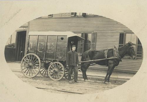 Ice Wagon and Salesman