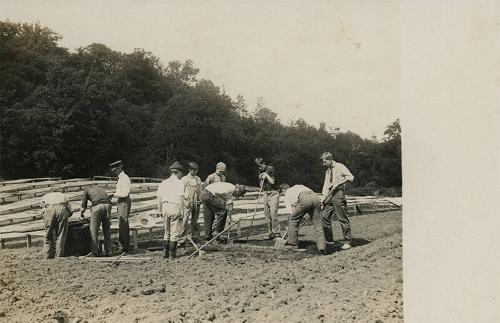 Working in a Plowed Field