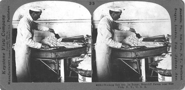 Adding Salt to Butter at Briarcliff Farms