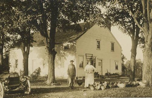 Farm Couple with Automobile