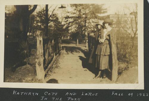 Kathryn Cope and LaRue in the Park