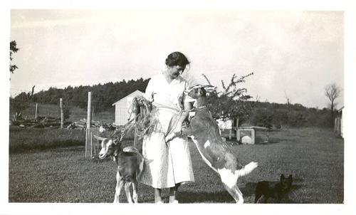 Woman with Two Goats