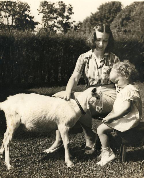 Woman, Child and Goat