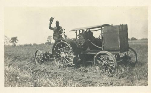 Man with Steam Traction Engine