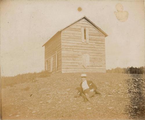 Man Lounging on a Hill