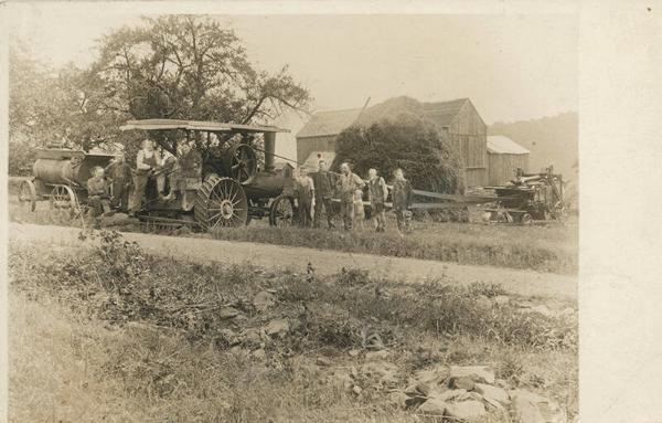 Threshing in Dresden, NY