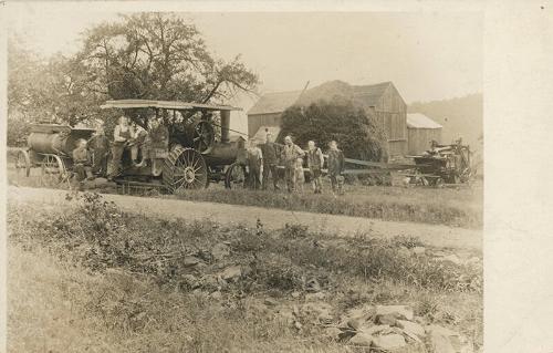 Threshing in Dresden, NY