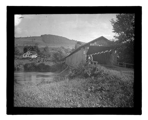 Sitting by the Covered Bridge