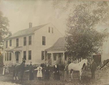 Family with Homestead and Horses
