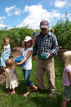 Dave Ingalls and Family at Ingalls Blueberry Hill Farm