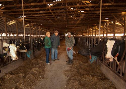 Jahnke Family in the Barn at Hemlock Valley Farm