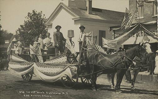 Parade Float at Old Home Week, Rushford, New York