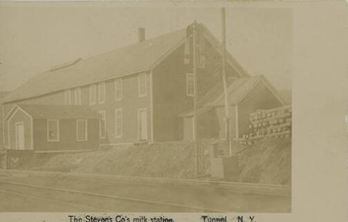 The Stevens Co's Milk Station, Tunnel, NY