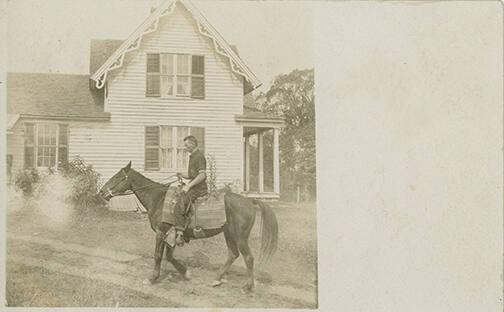 Man on a Mustang
