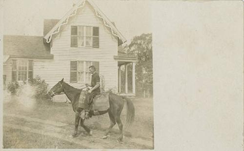 Man on a Mustang
