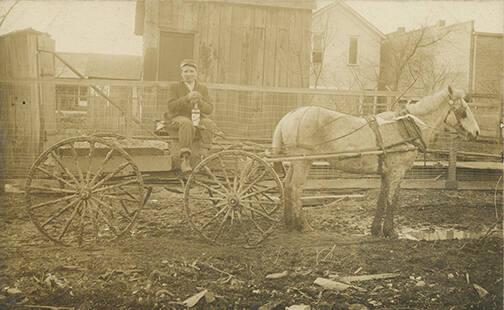 Man on a Wagon