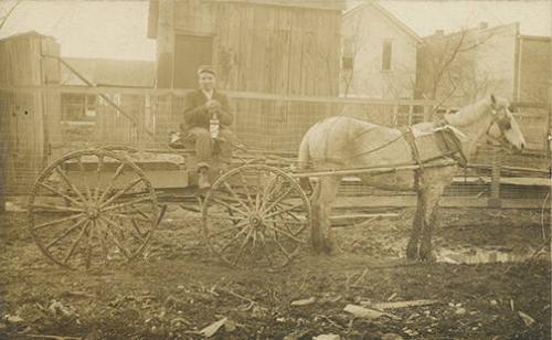 Man on a Wagon