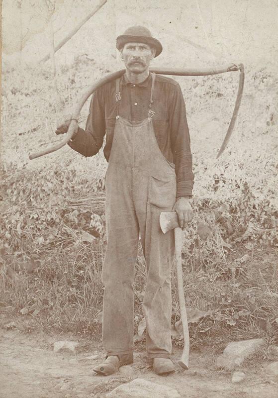 Man with Scythe and Axe