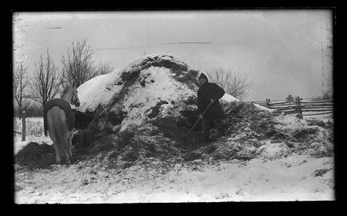 Hay Stack in Winter