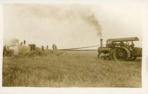 Threshing with Belt