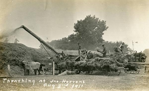 Threshing at Hervon's