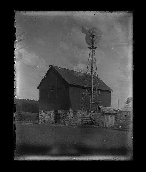 Barn and Windmill