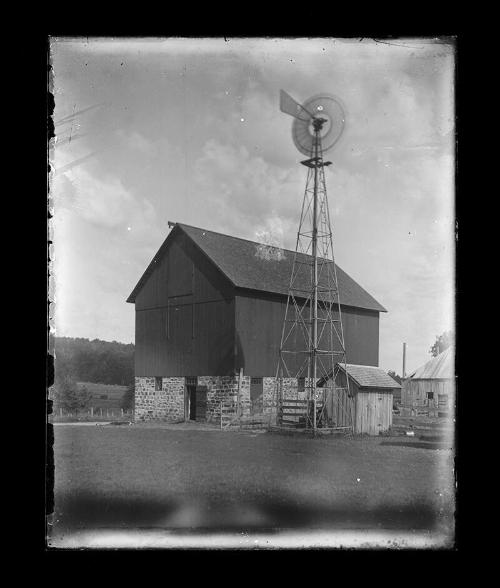 Barn and Windmill