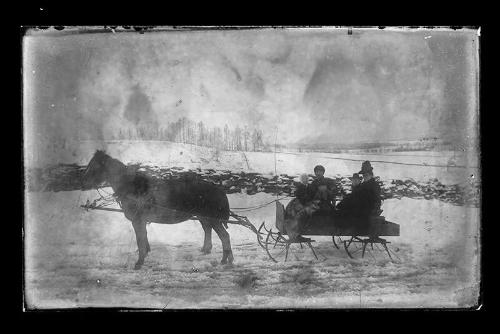 Family on Sleigh Ride