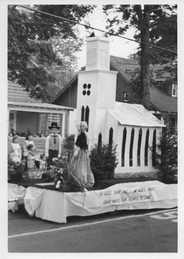 Bicentennial Celebration and Parade: Float With Church