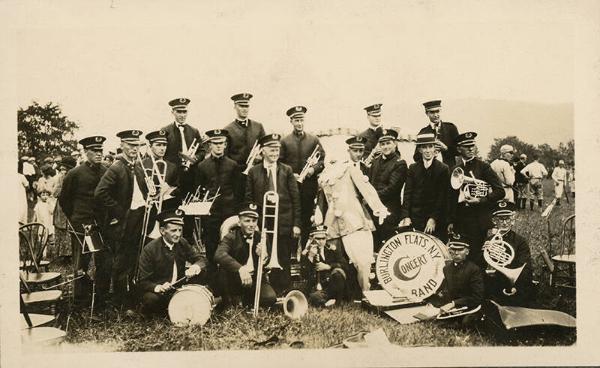 Clown with Burlington Flats Concert Band at Cobleskill Fair 3
