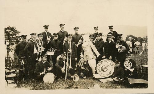 Clown with Burlington Flats Concert Band at Cobleskill Fair 3