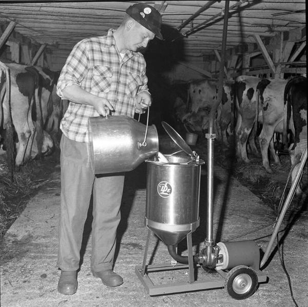 Man Pouring Milk