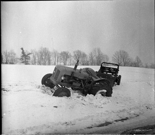 Tractor and Spreader Stuck in the Snow 2
