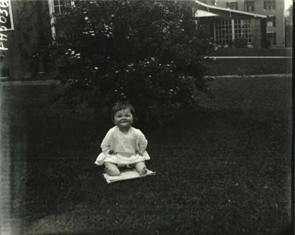 Child on Lawn