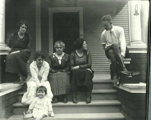 Family on Porch