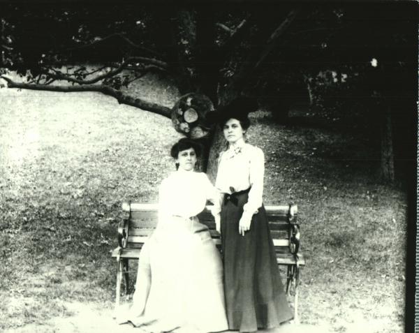 Two Women on Bench