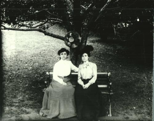 Two Women on Bench