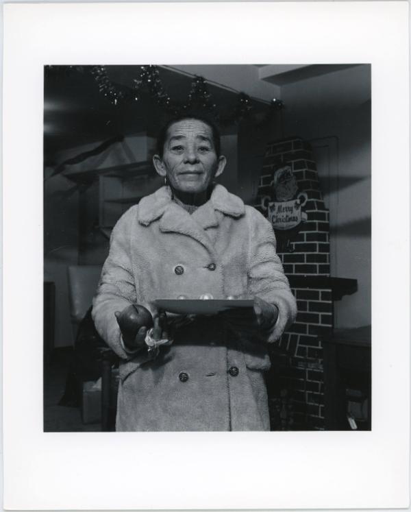 Puerto Rican Woman with Apple, Buffalo, NY, 1972