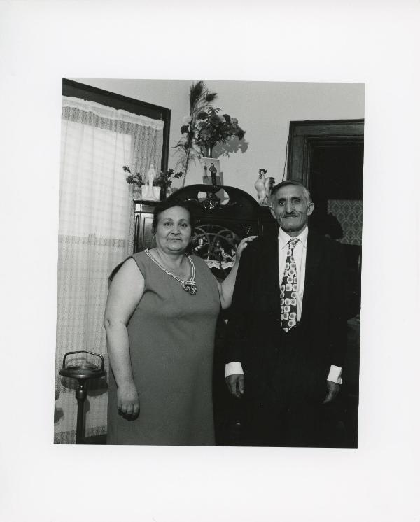 Untitled (Husband & wife in living room), Buffalo, NY, 1974