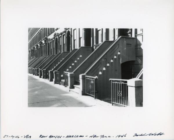 Row Houses, Harlem, New York, 1946