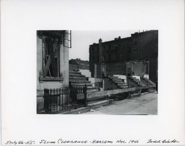 Slum Clearance, Harlem, New York, 1946