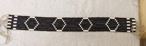 Hexagon-Patterned Wampum Belt