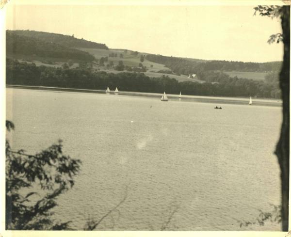 Sailboats on Otsego Lake