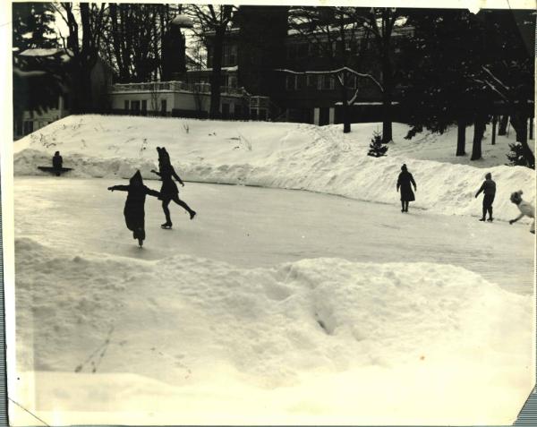 Village Ice Skating Rink Behind Cooper Inn